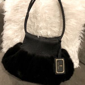 Paolo Masi Leather and Mink bag